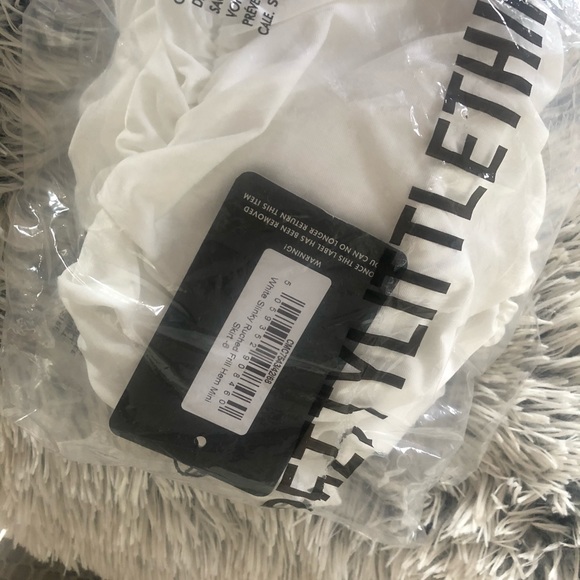 White Ruched Mini Skirt - Picture 5 of 5